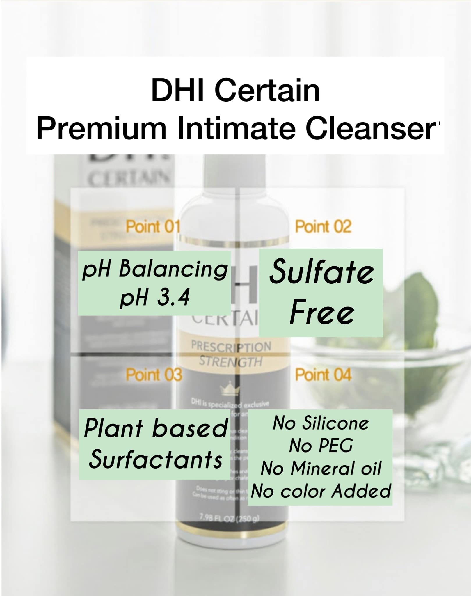 DHI PROBIOTIC Certain Intimate Wash for Men with 3 kinds of probiotics plus 20 Premium Natural